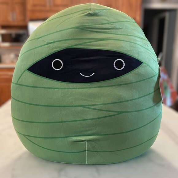 Halloween Squishmallow Major Green Mummy Large - 2022 Exclusive Rare size - New! - Picture 2 of 7
